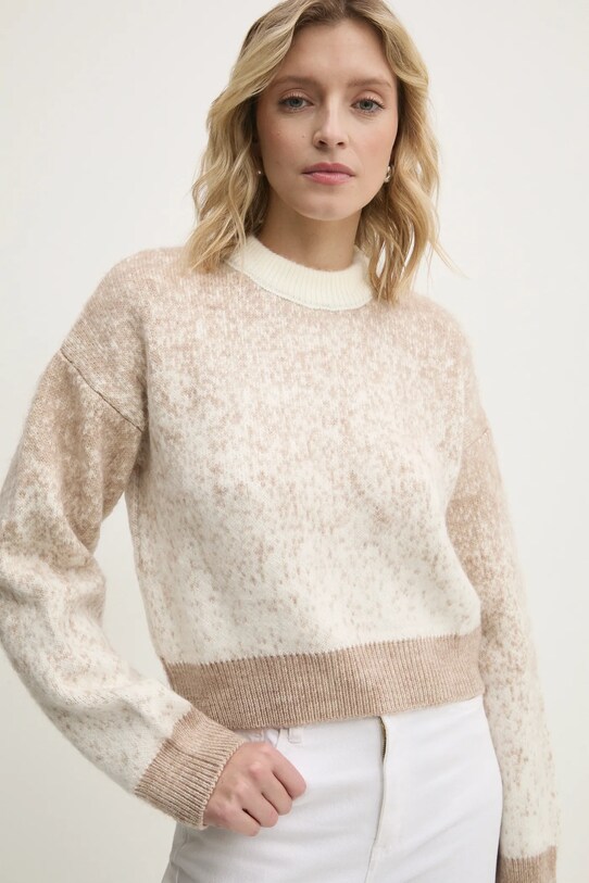 Answear Lab pulover grosime medie bej 7578.tos