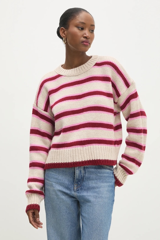 Answear Lab pulover grosime medie bej 3543.tos