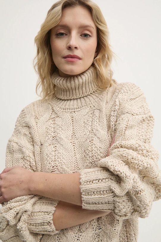 Svetr Answear.LAB rolák béžová 3570.tos