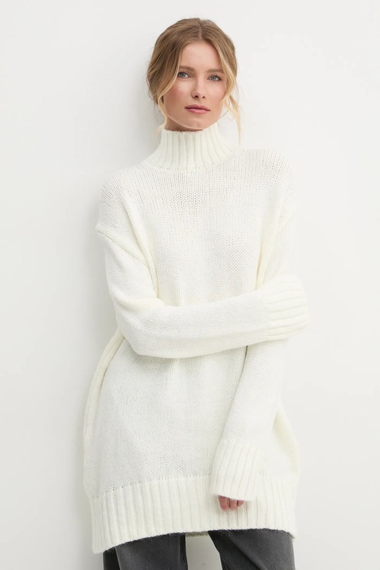 Answear Lab pulover subtiri bej 4611.tos