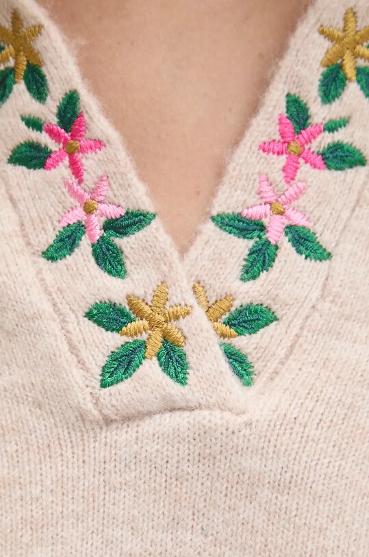 Answear Lab pulover de lana ih24707.fos bej