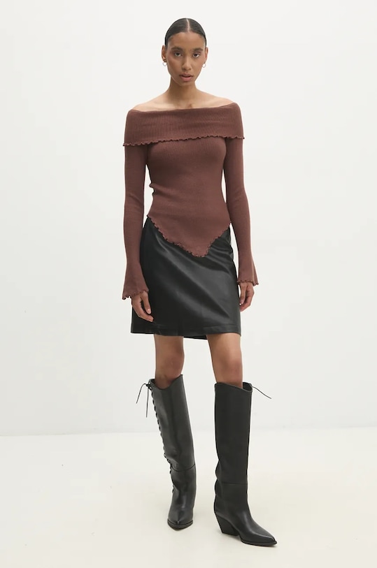 Πουλόβερ Answear.LAB mc9128.fos καφέ WZ24