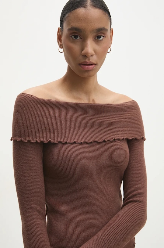 Πουλόβερ Answear.LAB καφέ mc9128.fos