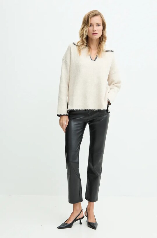 Answear Lab pulover de lana 231958.fos bej WZ24