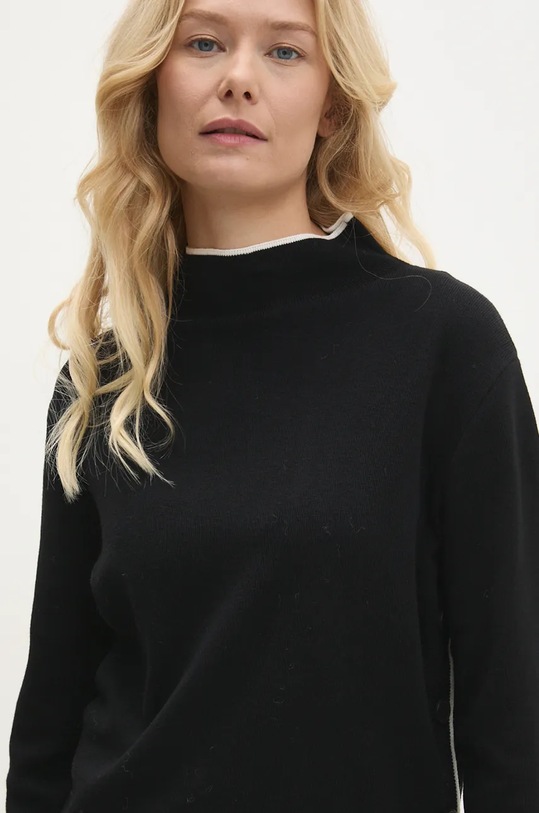 Answear.LAB sweter z wełną czarny 60305.ILK