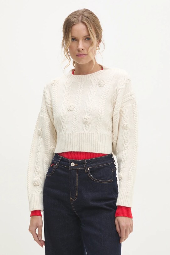 Odzież Answear.LAB sweter sng.37.tos biały