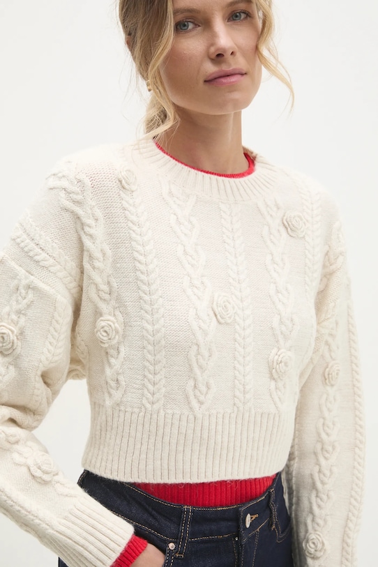 Answear.LAB sweter biały sng.37.tos