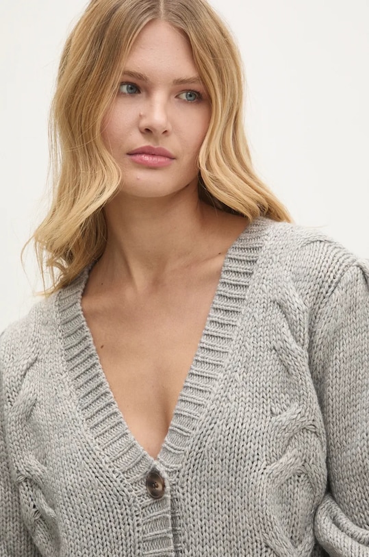 Svetr s vlnou Answear.LAB šedá 21169.ILK