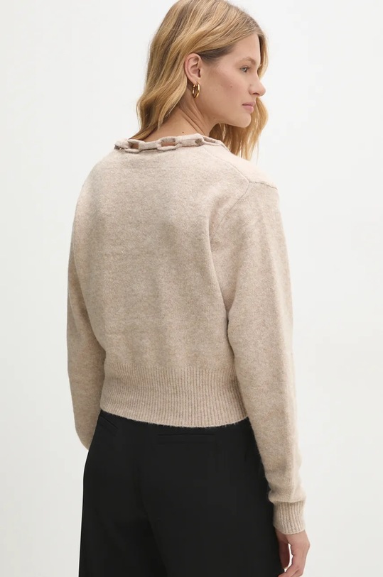Odzież Answear.LAB sweter z wełną 1455.ilk beżowy