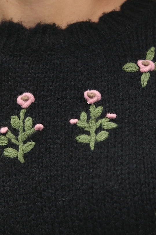 Answear.LAB sweter z wełną czarny yhc7958.ims