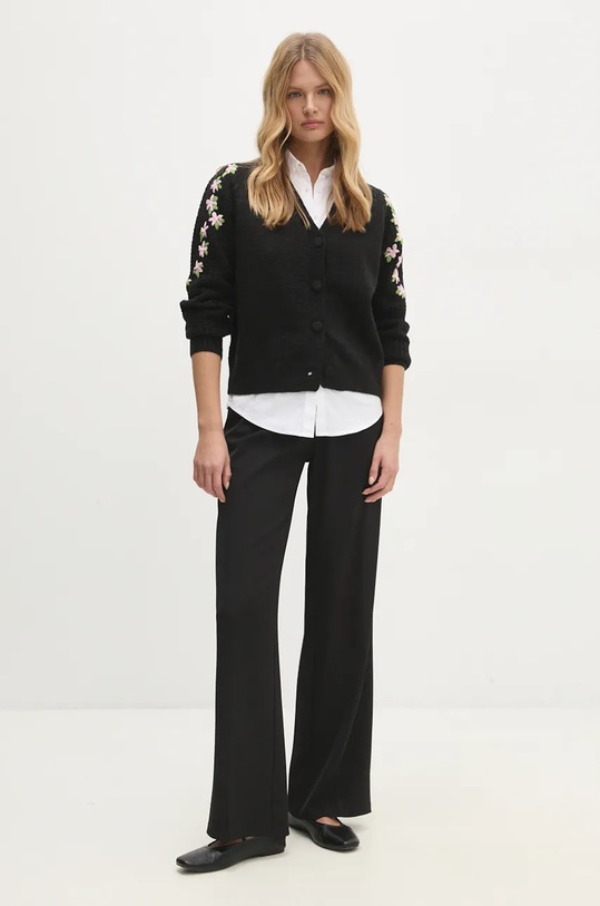 Answear Lab cardigan yu046.ims negru WZ24