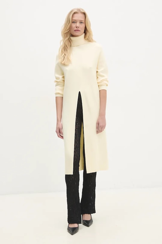 Answear.LAB sweter ms276.ilk beżowy WZ24