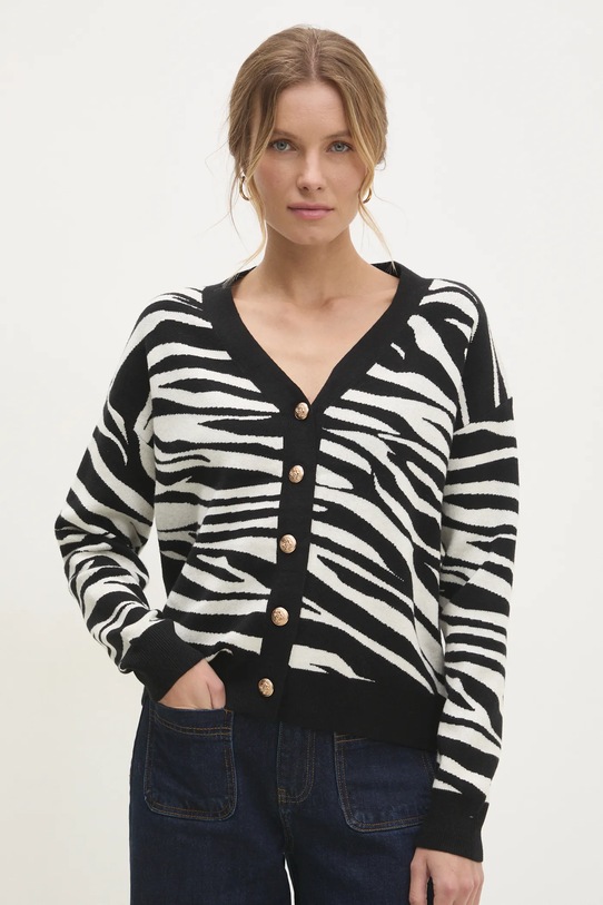 Answear Lab cardigan negru CH.1614.FKK