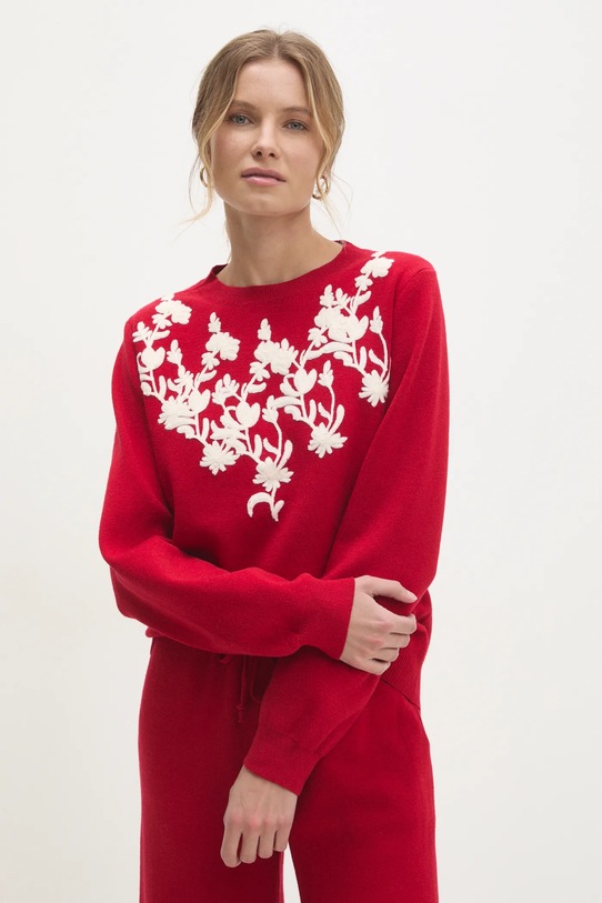 Answear.LAB sweter CH.1782.FKK czerwony WZ24