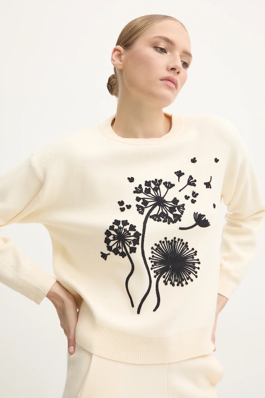 Пуловер Answear.LAB овално бежов CH.1807.FKK