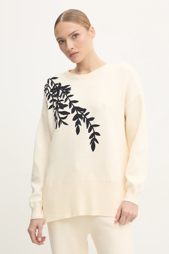 Свитер Answear.LAB аппликация бежевый CH.1806.FKK