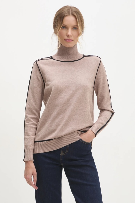 Пуловер с кашмир Answear Lab с вълна бежов WF2458.FKK