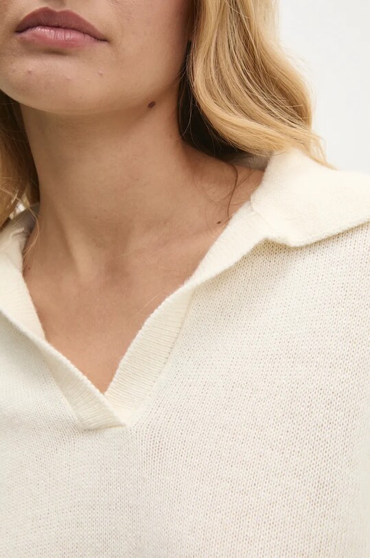 Вълнен пуловер Answear.LAB 891724.ILK бежов