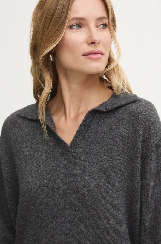 Answear Lab pulover de lana gri 891724.ILK