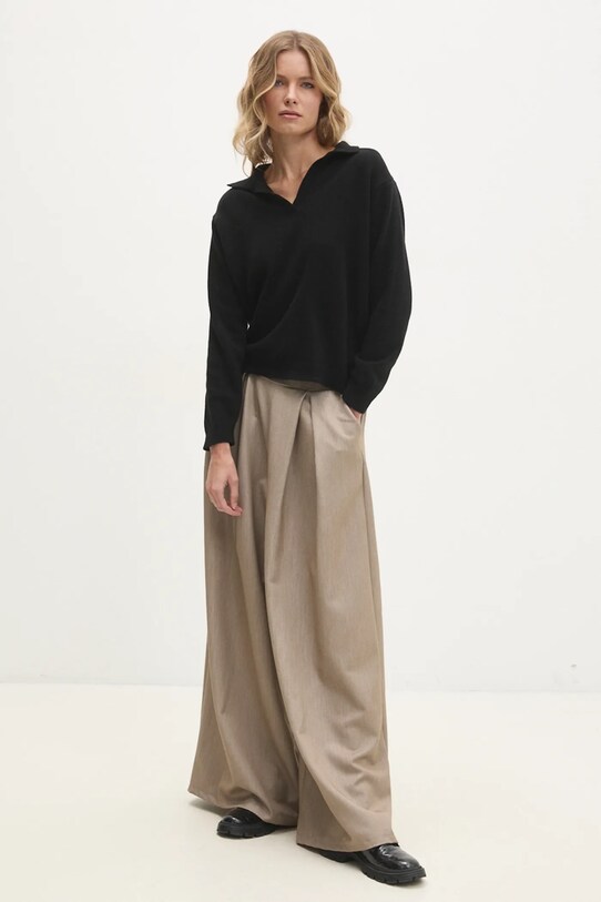 Answear Lab pulover de lana 891724.ILK negru WZ24
