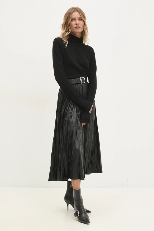 Answear.LAB sweter 8763308.ilk czarny WZ24