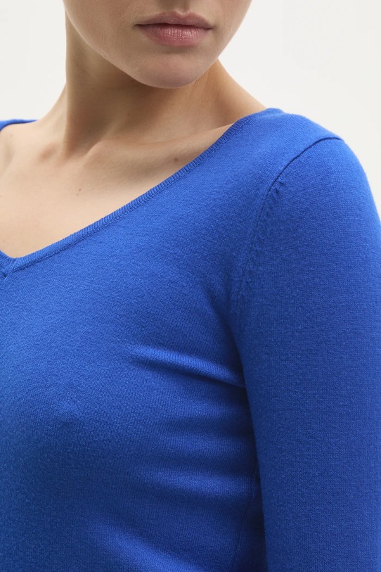 Pulover s dodatkom kašmira Answear.LAB ASF2620.flk plava