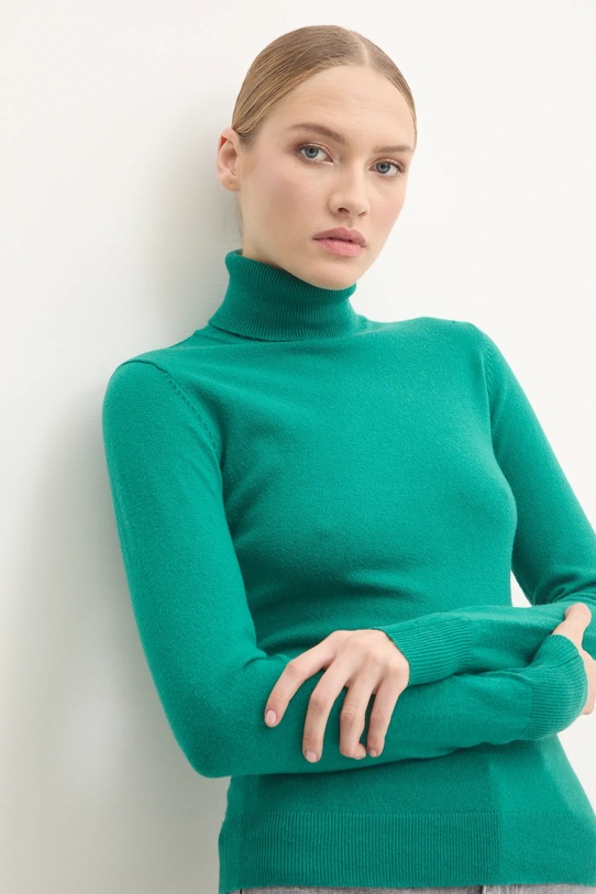 Answear Lab pulover de cașmir subtiri verde ASF802.flk