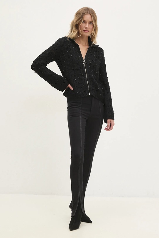 Answear.LAB kardigan a25025.ilk czarny WZ24