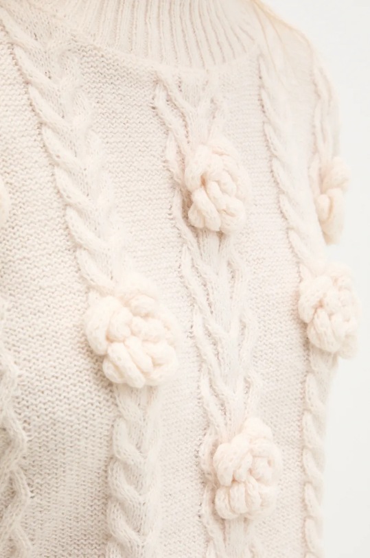 Пуловер с вълна Answear.LAB c8077.ilk бежов