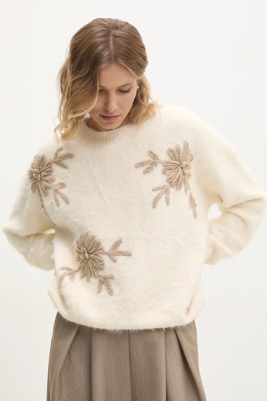 Answear Lab pulover grosime medie bej 244.ilk