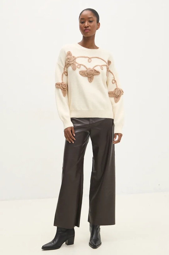 Свитер Answear.LAB 234.ILK бежевый WZ24