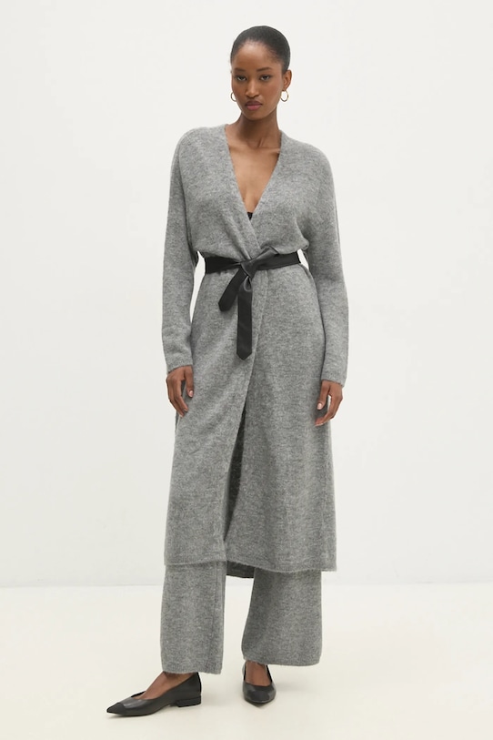 Svetr s vlnou Answear.LAB šedá 8964..IKK