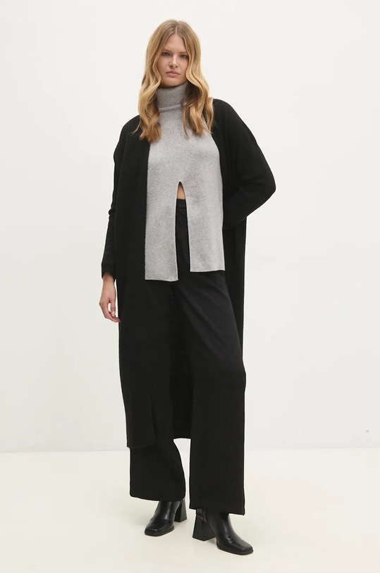 Answear Lab cardigan de lana 8964..IKK negru WZ24