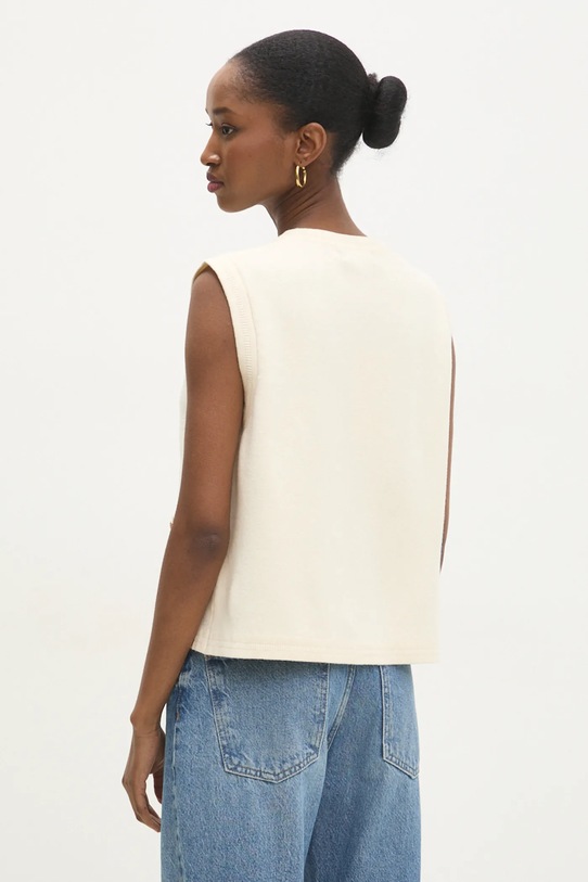 Oblečení Vesta s vlnou Answear.LAB YP1431.hos béžová