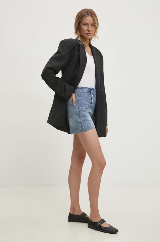Îmbrăcăminte Answear Lab pantaloni scurti S154N.HWK albastru