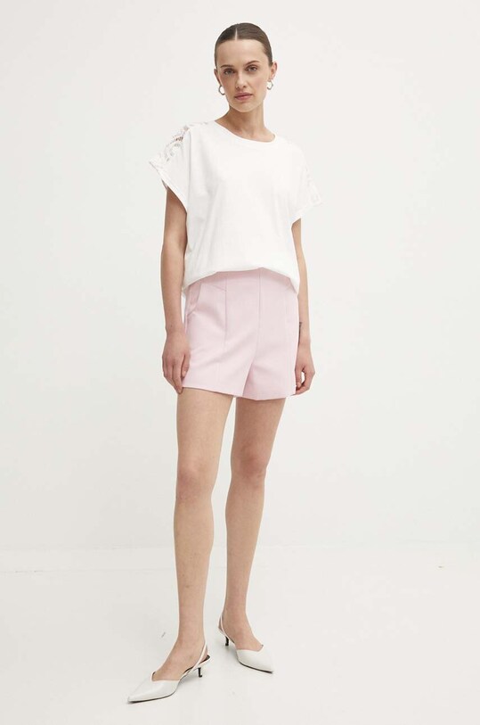 Answear Lab pantaloni scurti 22056JS.HWK roz WZ24