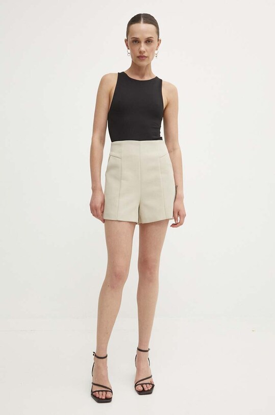 Answear Lab pantaloni scurti 22056JS.HWK bej WZ24
