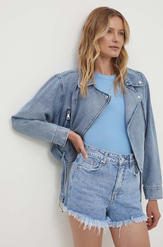 Džínové šortky Answear.LAB 7601.IW modrá