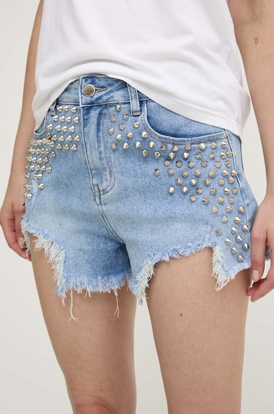 Answear Lab pantaloni scurti jeans albastru 31216.IW