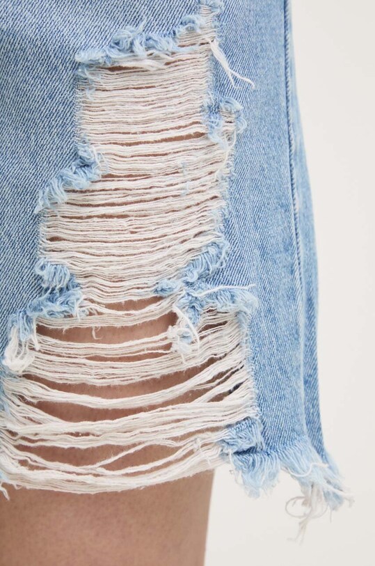 Answear Lab pantaloni scurti jeans albastru 1300.IKK