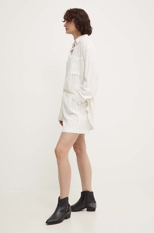 Σορτς με λινό Answear.LAB 5963.IK λευκό WZ24