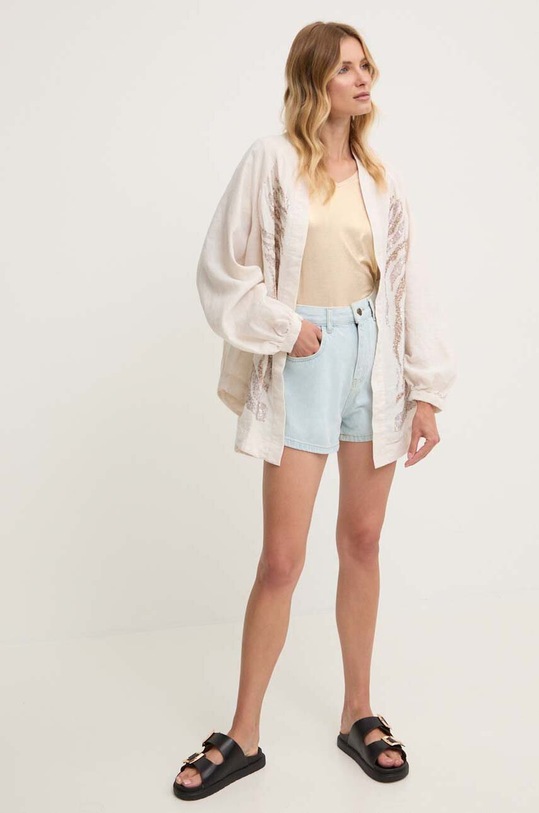 Джинсові шорти Answear.LAB 3471.TWK блакитний WZ24