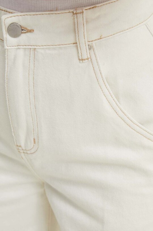 Answear Lab pantaloni scurti jeans bej l21069.FKK