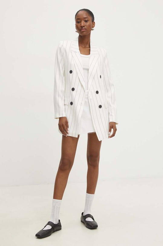 Answear Lab fustă-pantalon din denim 1613.TJS alb WZ24