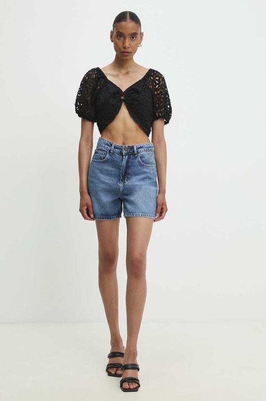 Answear Lab szorty jeansowe 1605.TJS niebieski WZ24