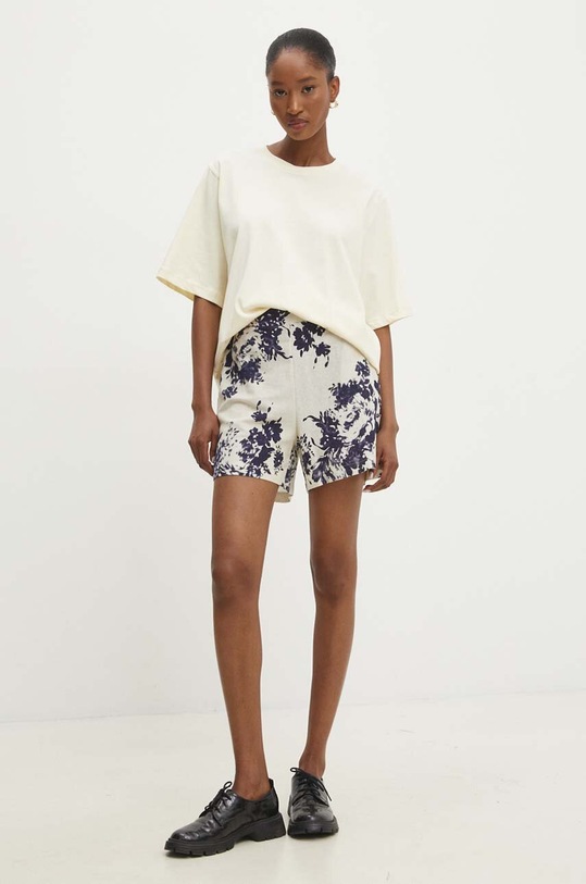 Answear.LAB vászon rövidnadrág A5019.HWK bézs WZ24