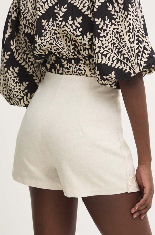 Oblečení Lněné šortky Answear.LAB JUPE11097.HWK béžová