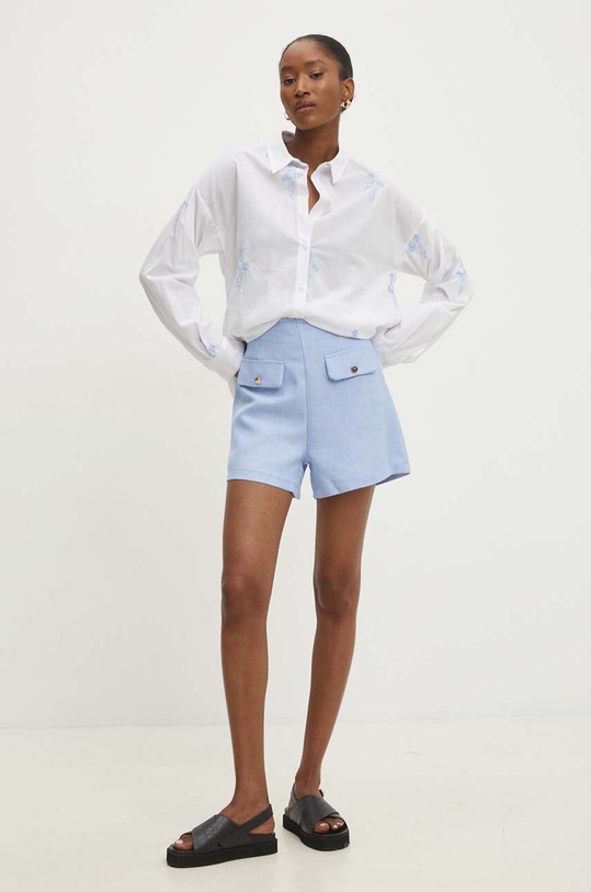 Answear Lab pantaloni scurti T1860.HMS albastru WZ24