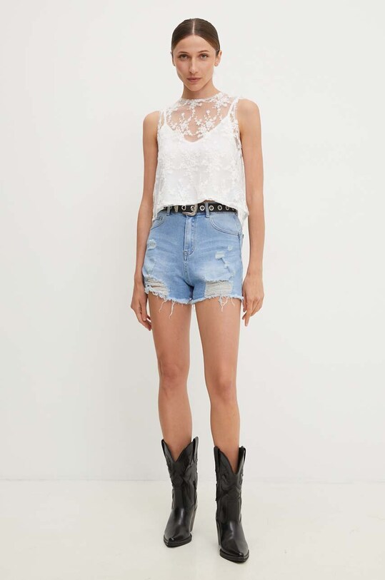 Džínové šortky Answear.LAB F2509.HWK modrá WZ24