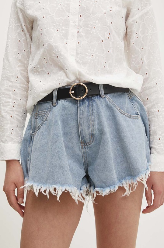 Answear Lab szorty jeansowe z elastanem niebieski s21055.wms